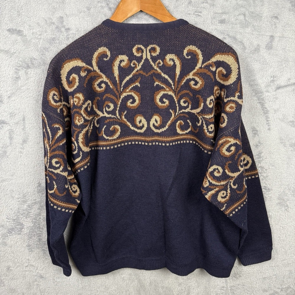 Vtg Pendleton Womens Cardigan sweater Blue Wool 2X Old Money Quiet Luxury - Picture 5 of 7